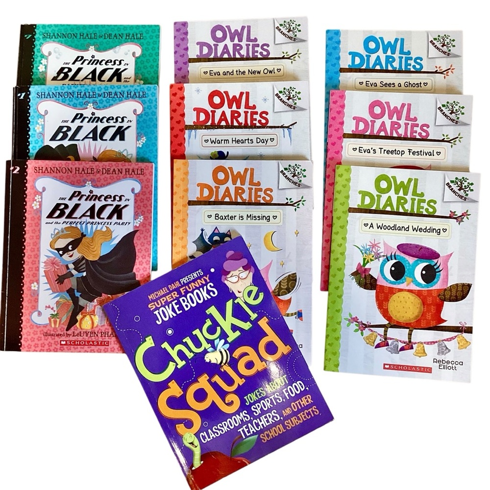 Owl Diaries & Princess Black Book Sets (Grade 1-2)